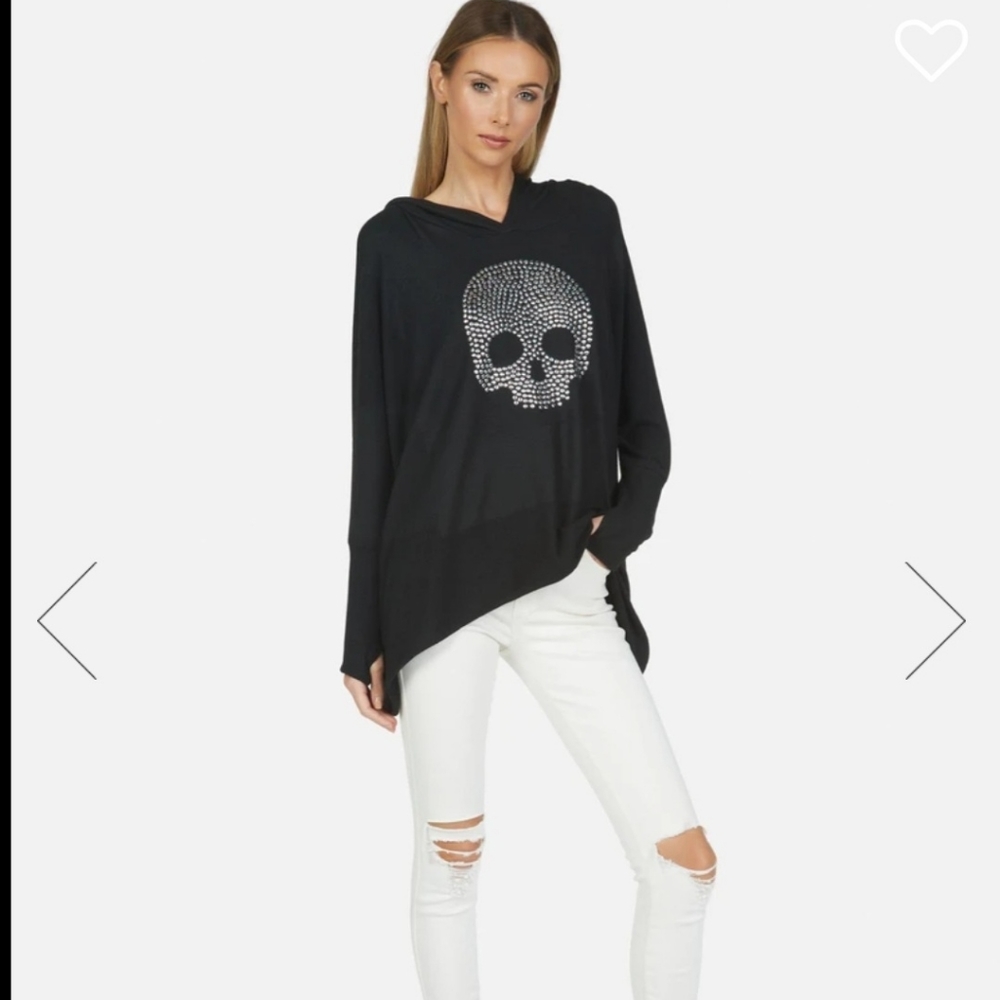 Lauren Moshi Studded Wilma Nailhead hoodie - Picture 3 of 10